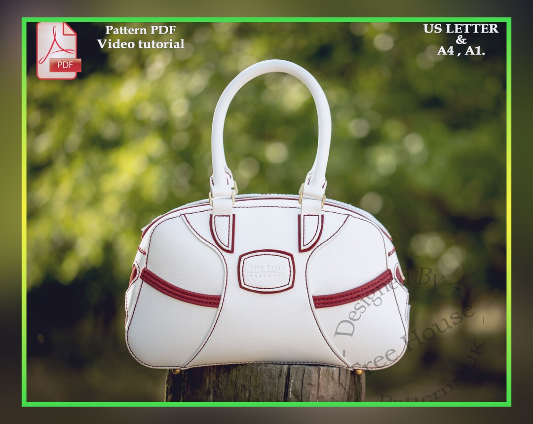 Sport Handbag Leather Pattern PDF Etsy