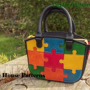 Leather Purse Pattern PDF, Handbag Pattern, Small Bag Template - Etsy