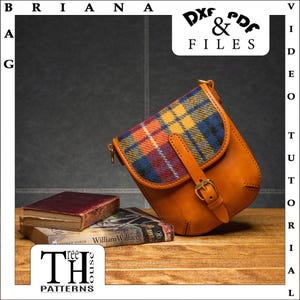 Patron en cuir PDF et DXF pour petit sac à bandoulière
