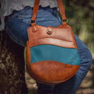 Shoulder Bag Leather Pattern PDF - Tote Bag Digital Template - Etsy