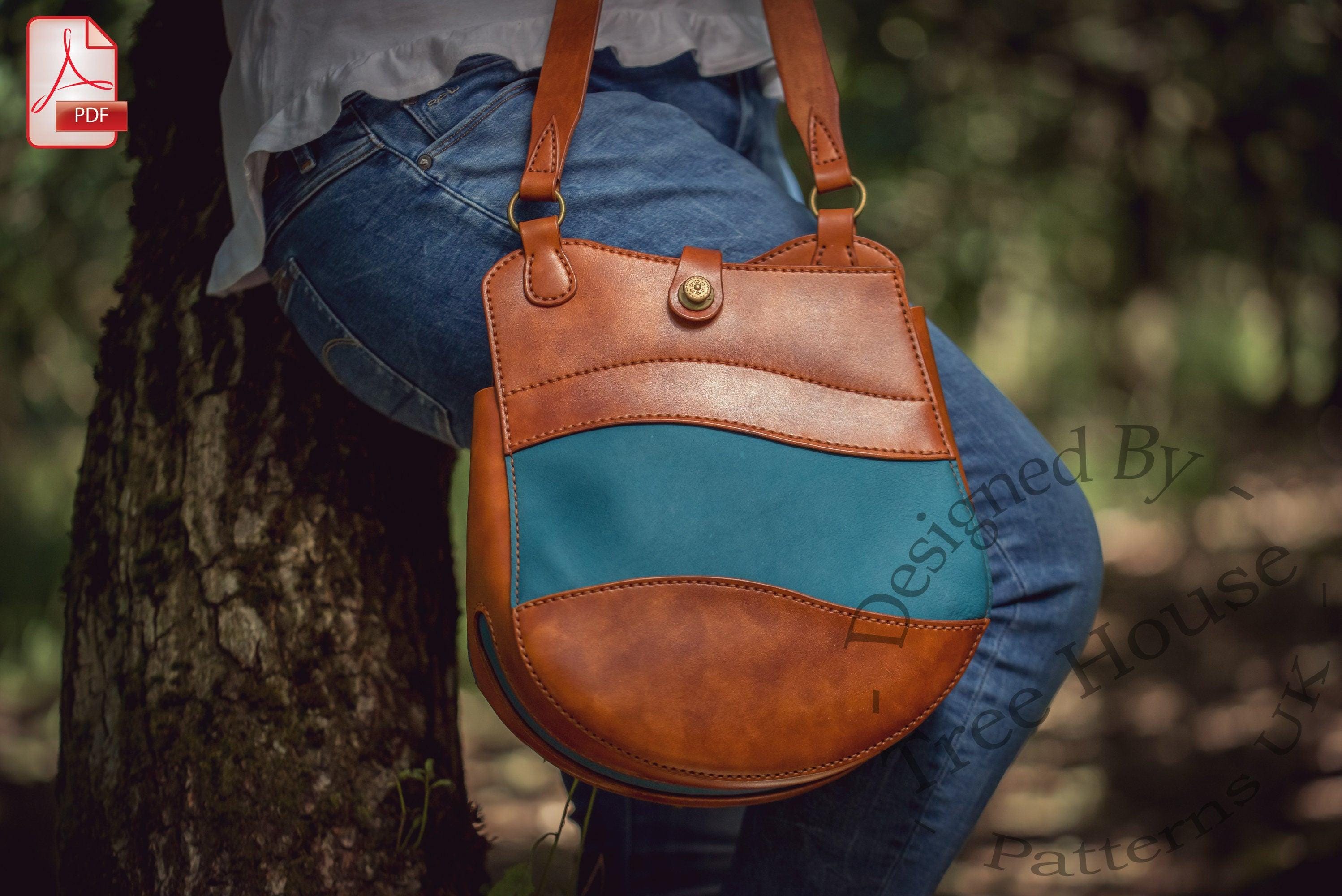Shoulder Bag Leather Pattern PDF - Tote Bag Digital Template - Etsy ...