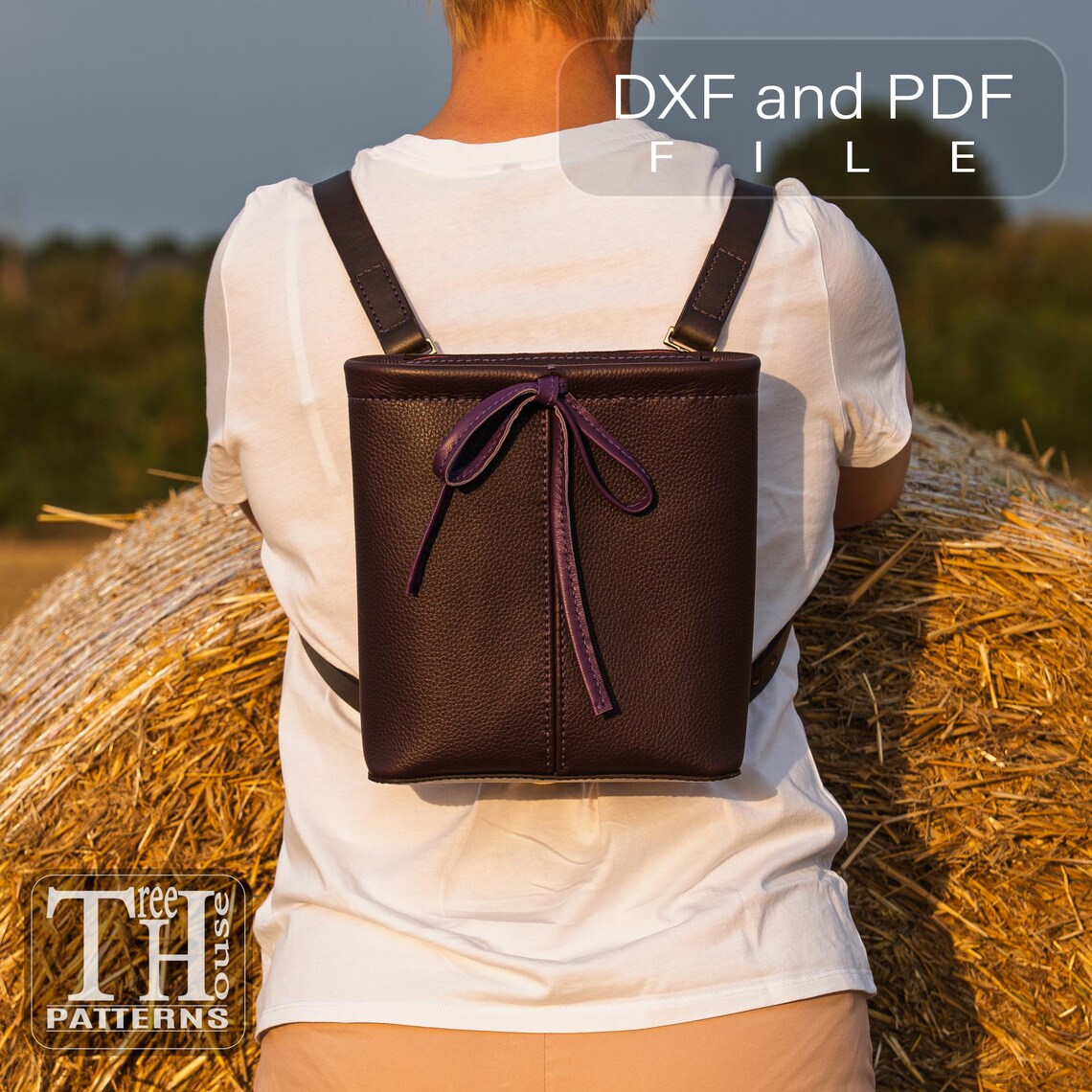 Leather Backpack Sewing Pattern, 2-in-1 Rucksack and Shoulder Bag (PDF ...