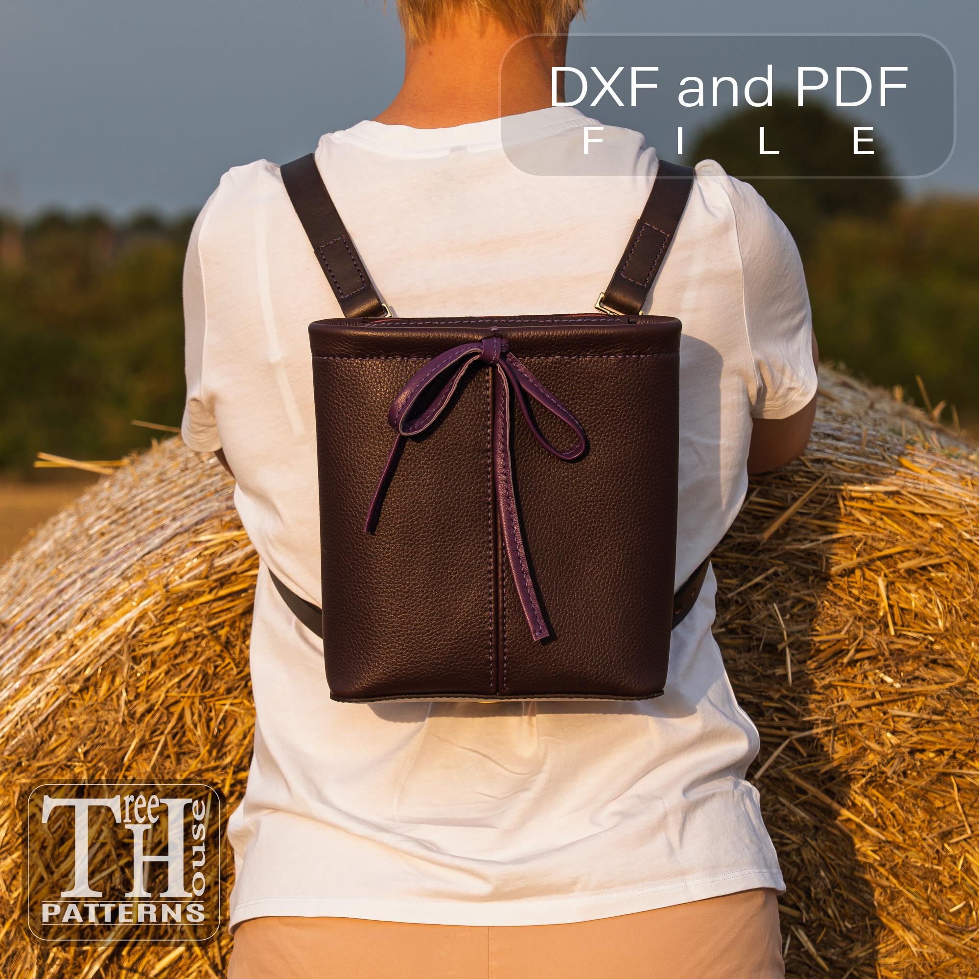 backpack pattern leather School Leather Pattern Satchel Backpack Leather Craft Pattern The Tiny Backpack Downloadable Pattern