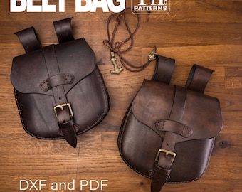 Medieval Leather Belt Bag Pattern: DIY Pouch (PDF Pattern)