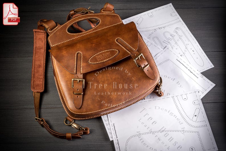 Backpack Leather Pattern PDF - Rucksack Digital Template - Etsy Canada