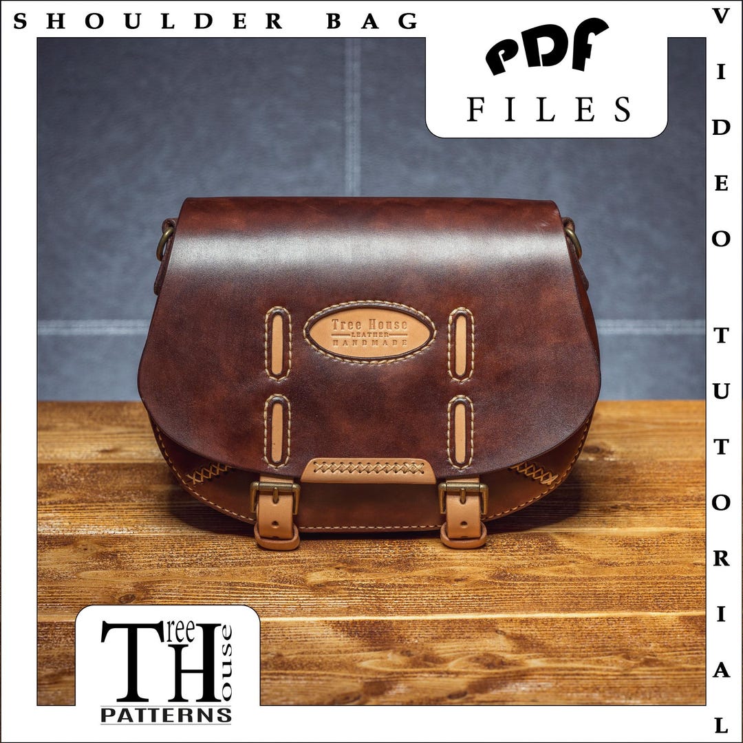 Saddle Bag Leather Pattern PDF - Shoulder Bag Digital Template - Etsy UK