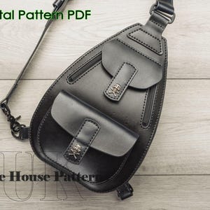 Schultertasche - Rucksack - Leder Schnittmuster PDF