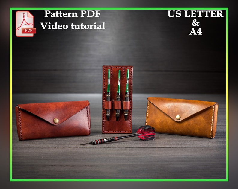 PDF Pattern for Leather Belt Dart Case Pattern for Small Belt Etsy
