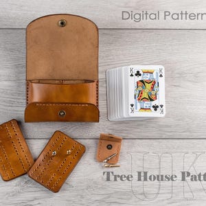 Modello PDF per custodia da viaggio in pelle per cribbage - modello digitale per cribbage