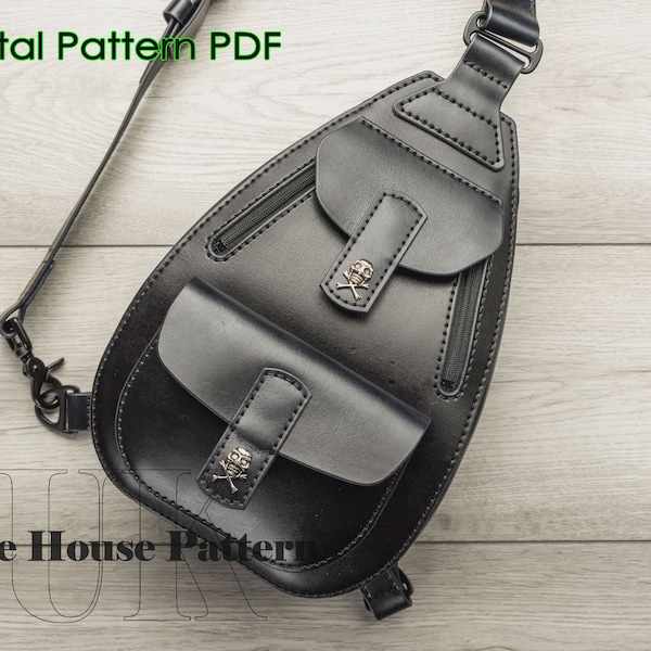 Sling bag - backpack - leather pattern PDF