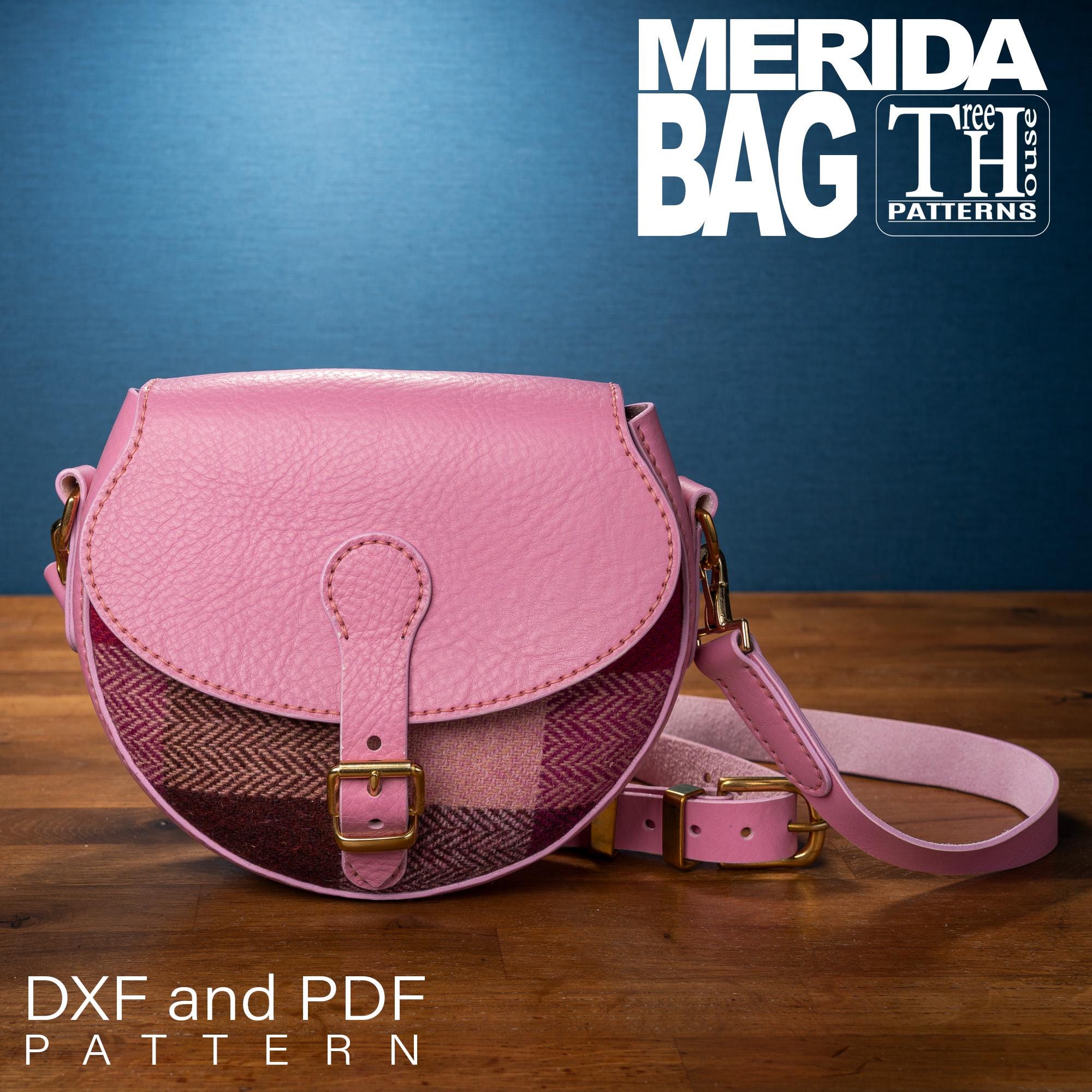 Leather Saddle Bag Pattern PDF & DXF – Crossbody Bag Template, 5 Flap ...
