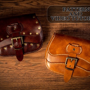 Gürteltasche Leder Schnittmuster - PDF - Taillentasche digital