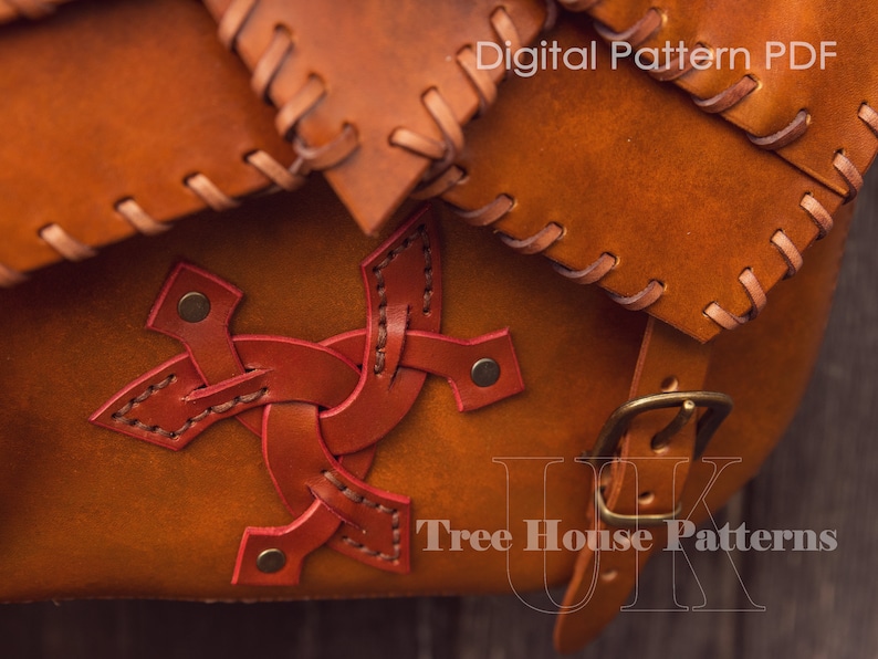 Backpack Leather Pattern PDF - Rucksack Digital Template - Etsy
