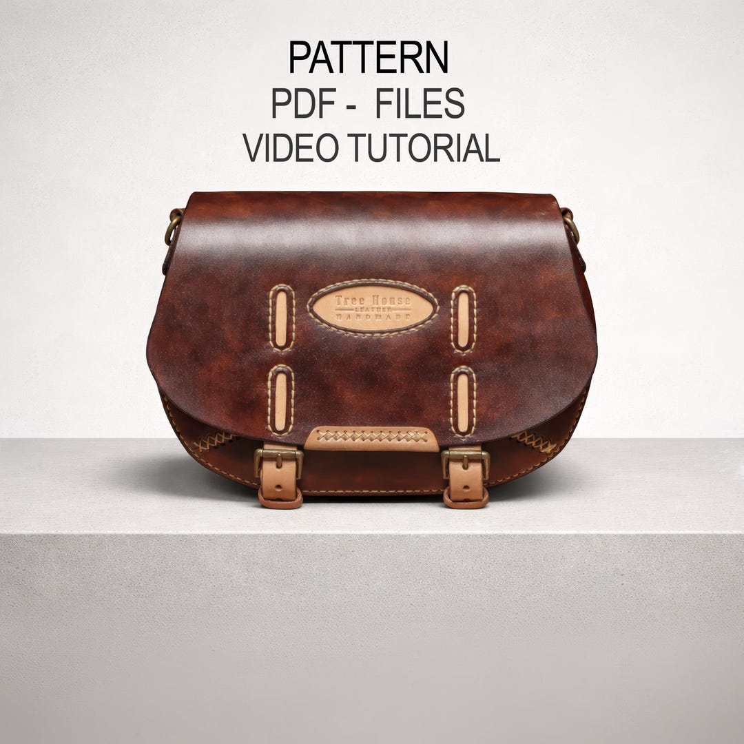 Leather Bag Pattern PDF, Crossbody Bag Pattern, Saddle Bag Template - Etsy
