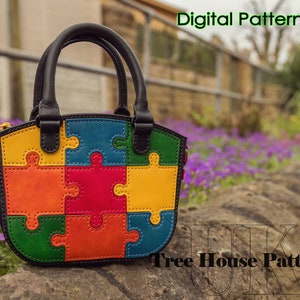 Leather Purse Pattern PDF, Handbag Pattern, Small Bag Template - Etsy