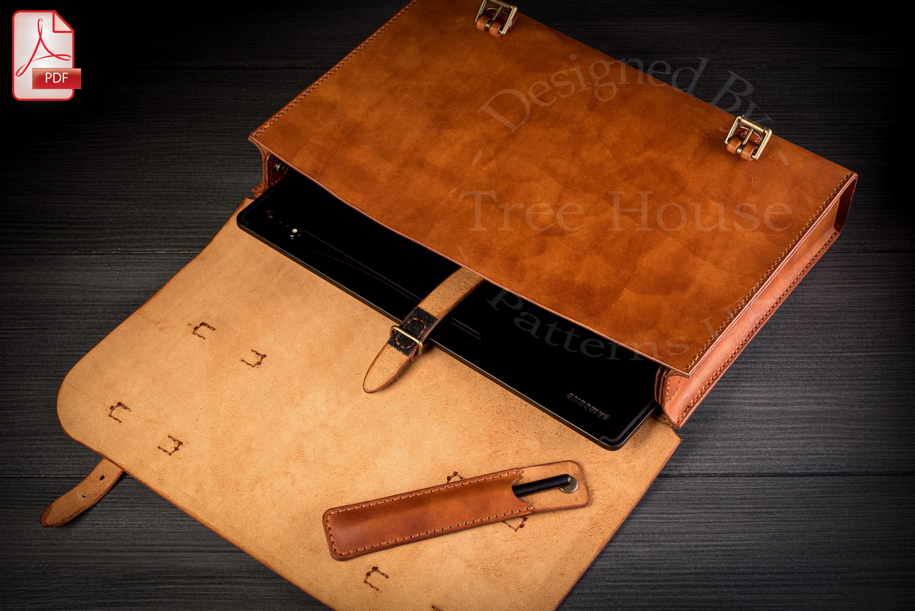 Réalisez vous-même un porte documents A4 en cuir, patrons et modèles de  maroquinerie et travail…