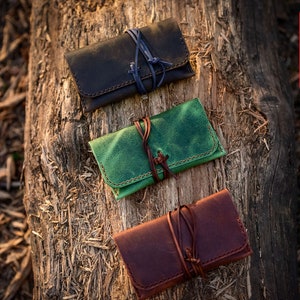 Tobacco pouch leather pattern PDF, tobacco case pattern