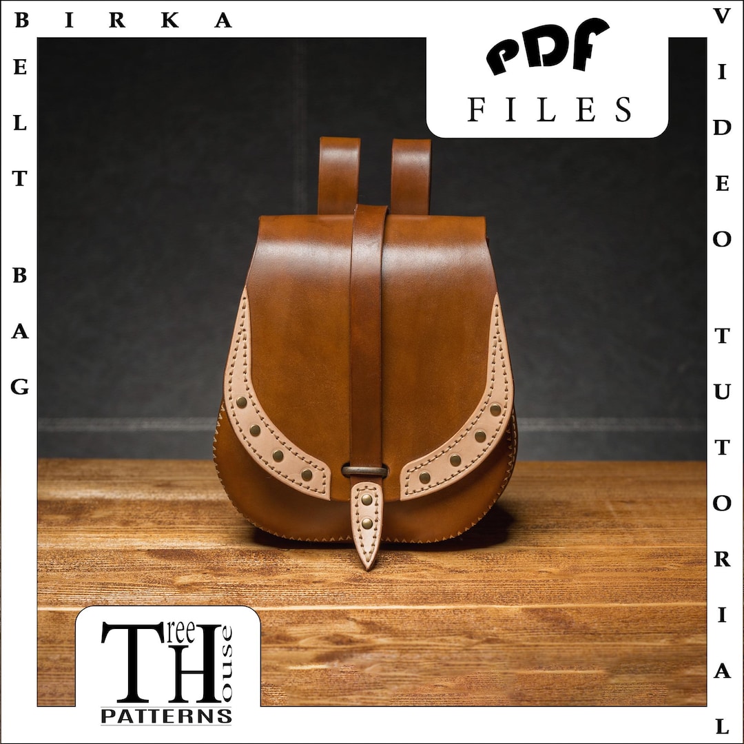 Medieval Belt Bag Leather Pattern PDF - Etsy