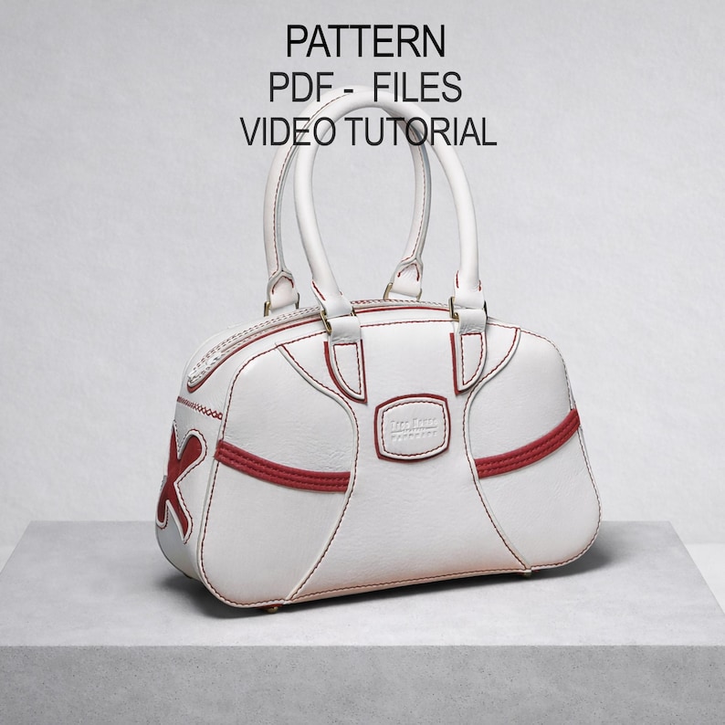 Handbag Pattern PDF, Leather Bag Template, DIY Sewing Pattern Bag - Etsy