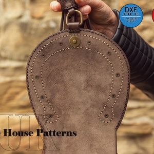 Leather Pattern PDF, DXF for Shoulder Bag With Horseshoe Motive - Etsy