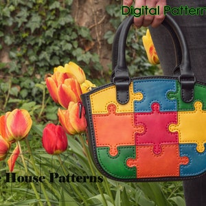 Leather Purse Pattern PDF, Handbag Pattern, Small Bag Template - Etsy