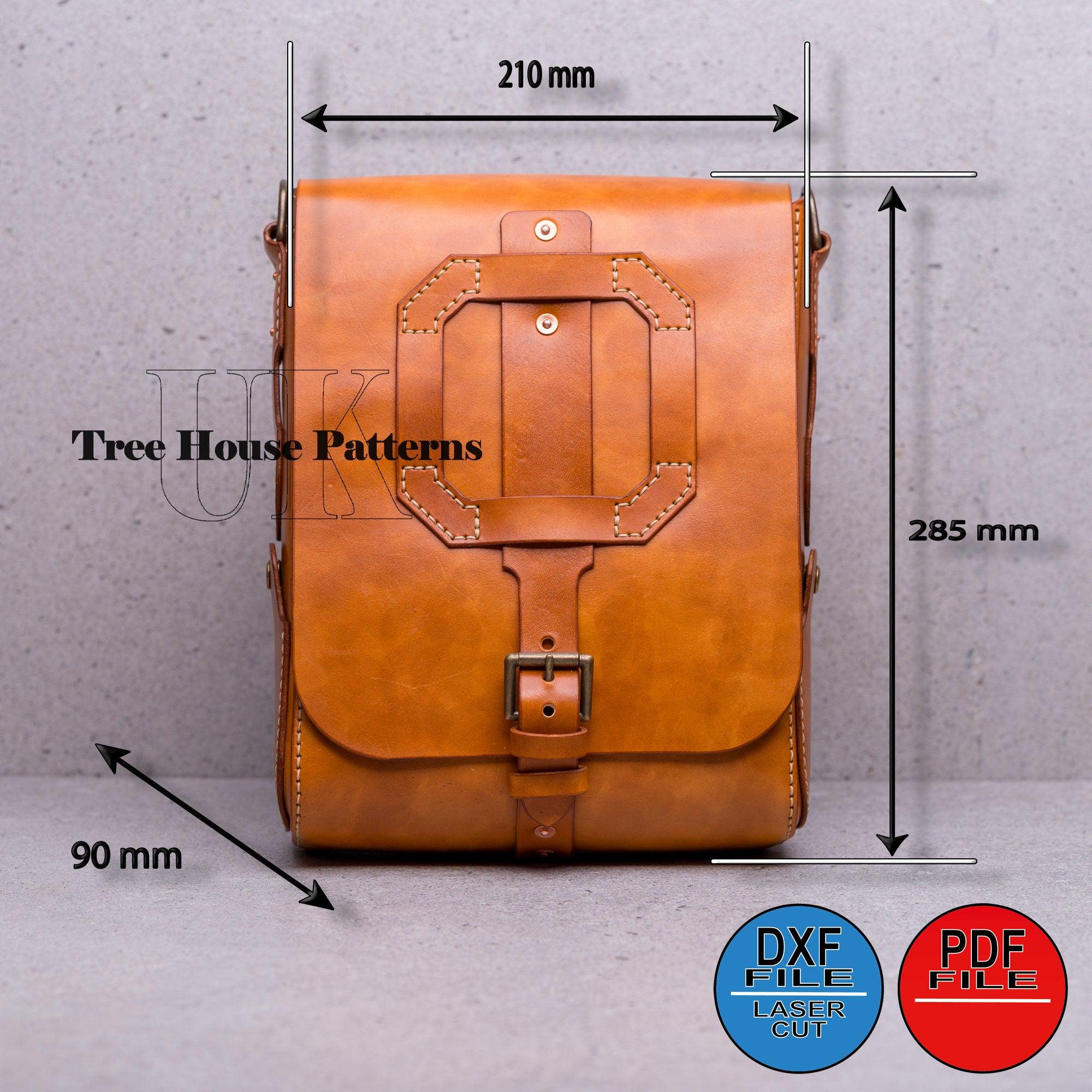 Leather Bag Pattern PDF DXF - Crossbody Bag Template - Etsy