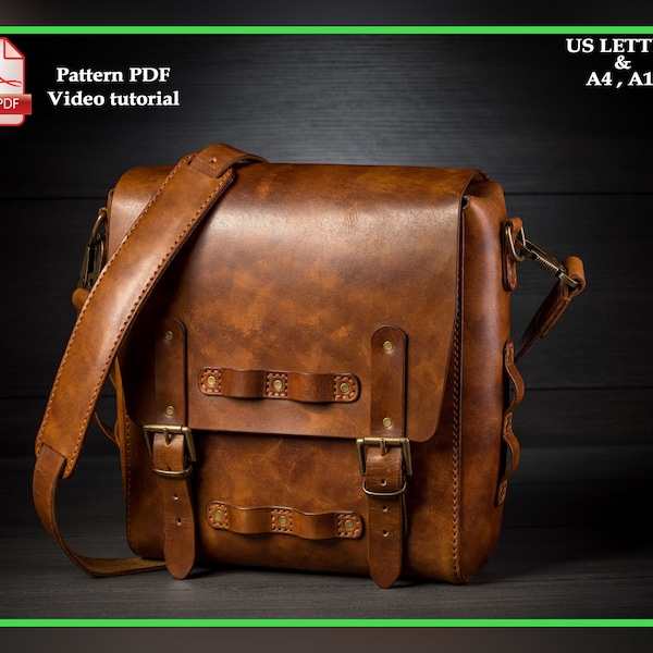 Military bag leather pattern PDF