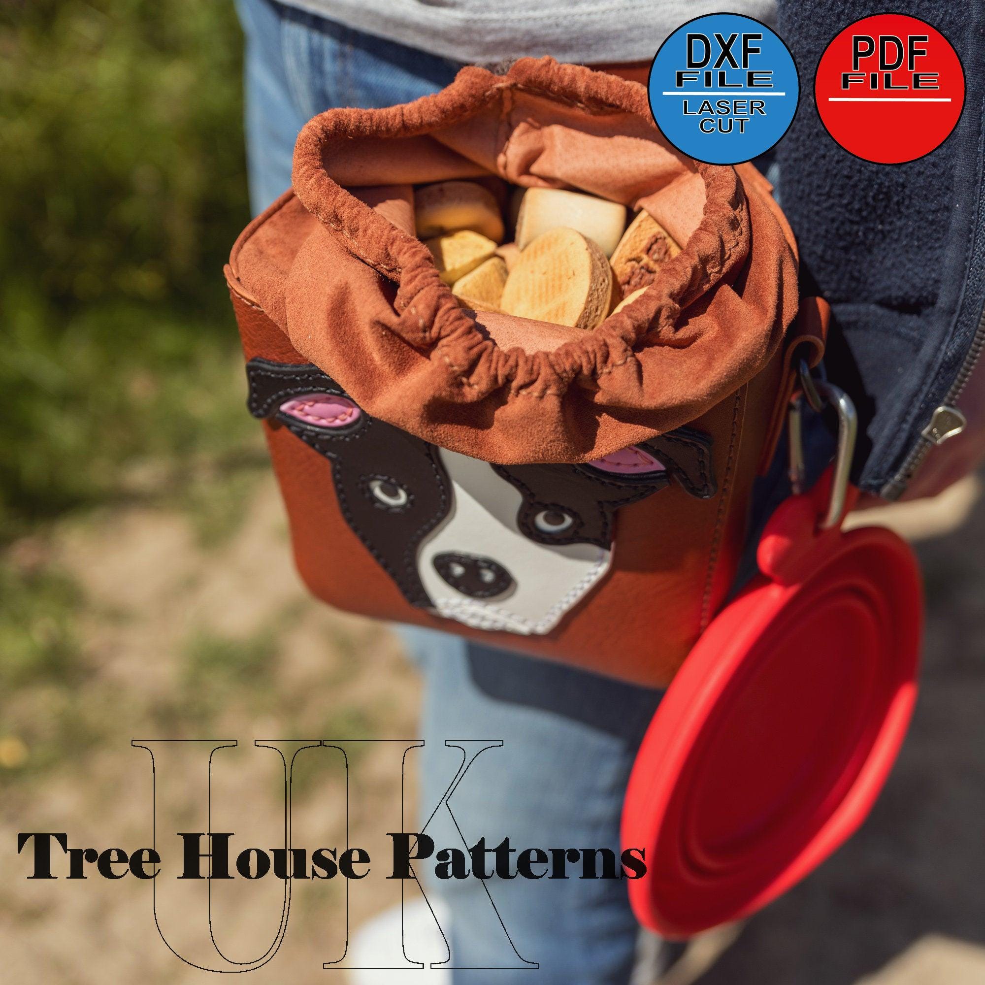 Leather Pattern PDF, DXF for Dog's Treats Bag, Dogs Reward Pouch Template - Etsy leather-pattern-pdf-dxf-for-dog-s-treats-bag-dogs-reward-pouch-template-etsy