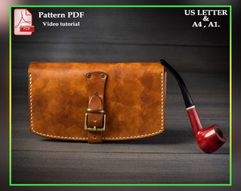 Pipe pouch leather pattern PDF