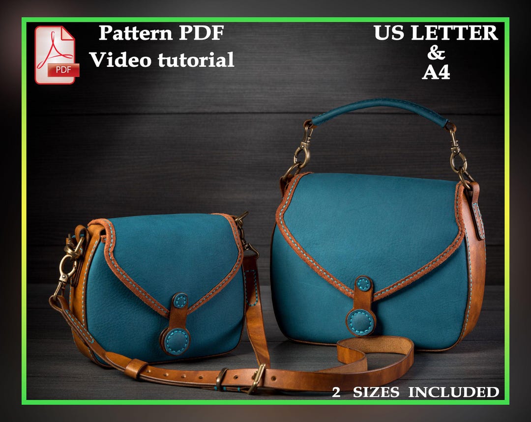Saddle Bag Leather Pattern PDF- Handbag Digital Template - Etsy