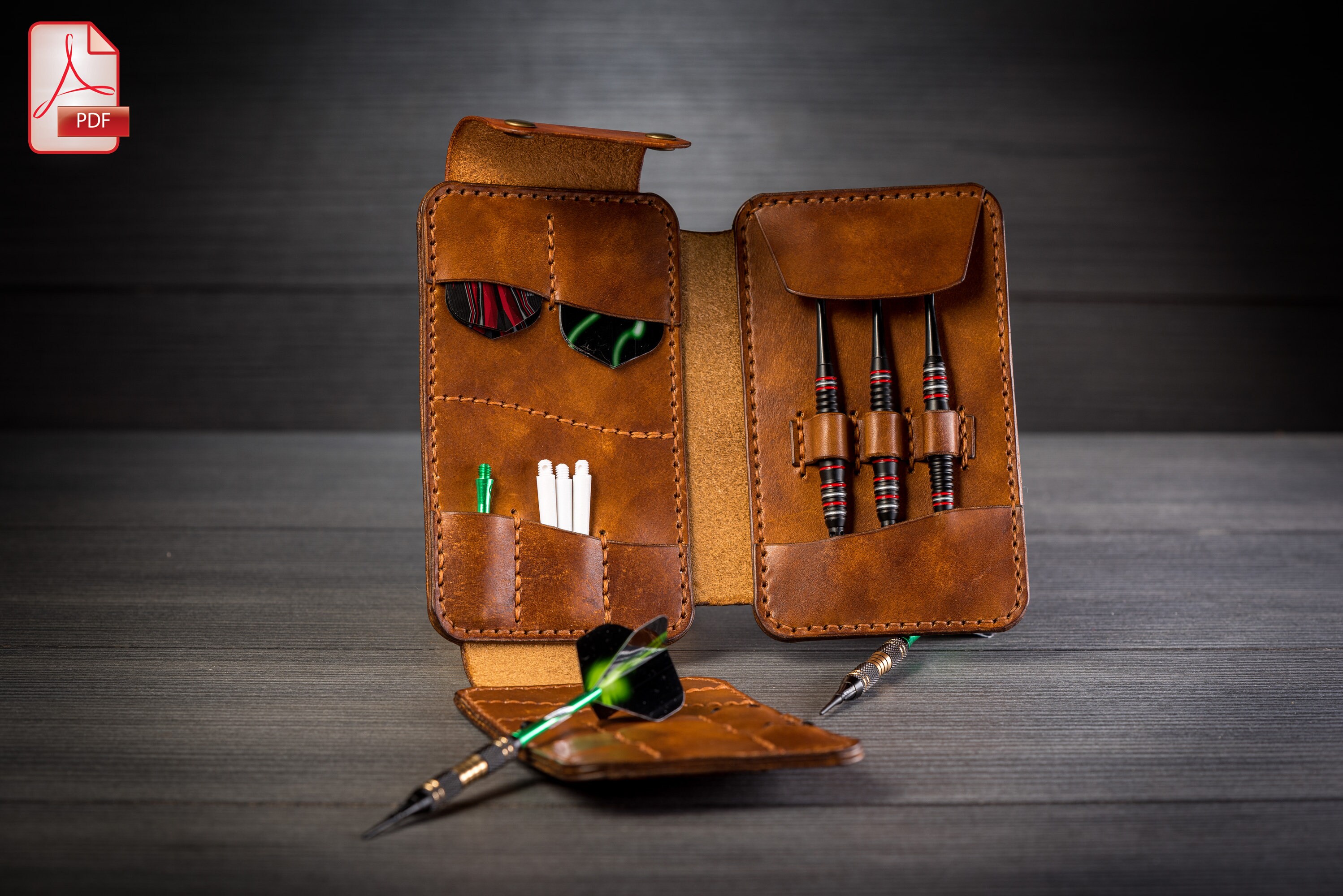 Leather PDF Pattern for Dart Case PDF Pattern for Dart Etsy Canada