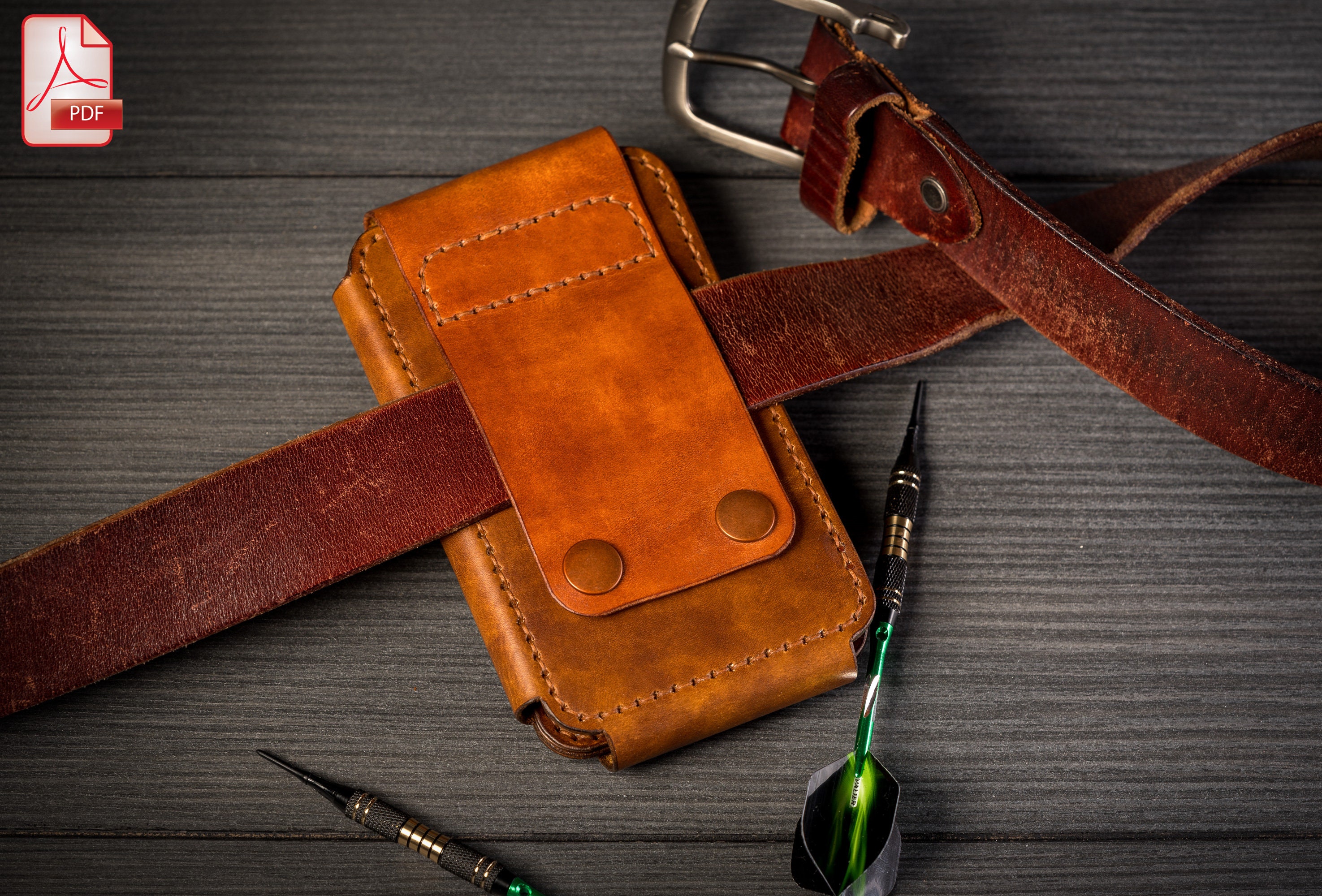 Leather PDF Pattern for Dart Case PDF Pattern for Dart Etsy Canada