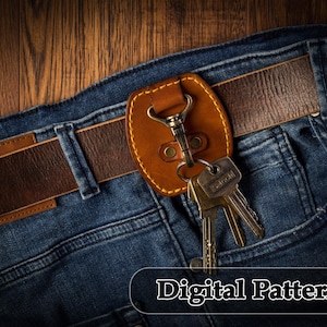 Belt key holder leather pattern PDF
