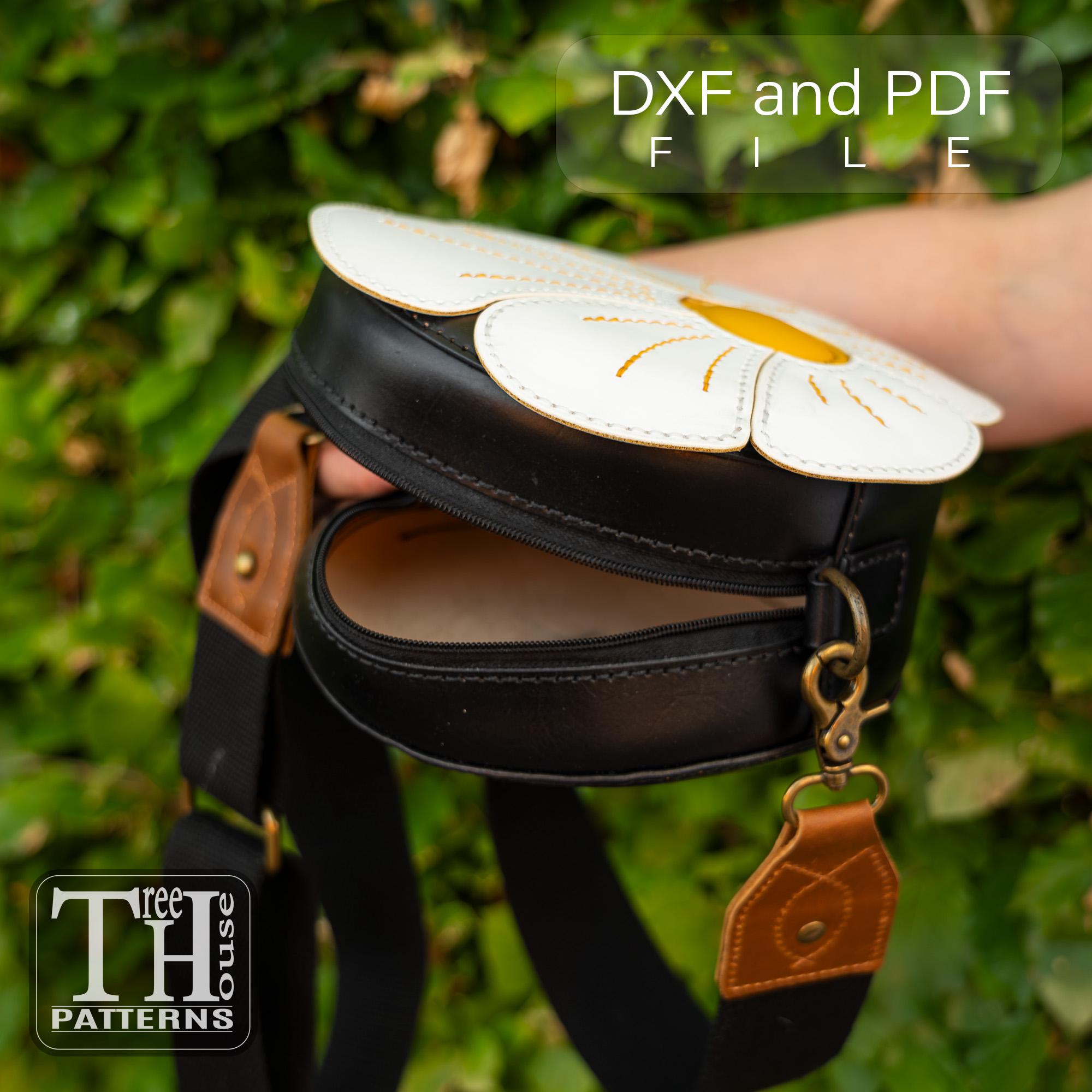 Crossbody Bag Pattern PDF, Leather Shoulder Bag Template DXF, SVG - Etsy