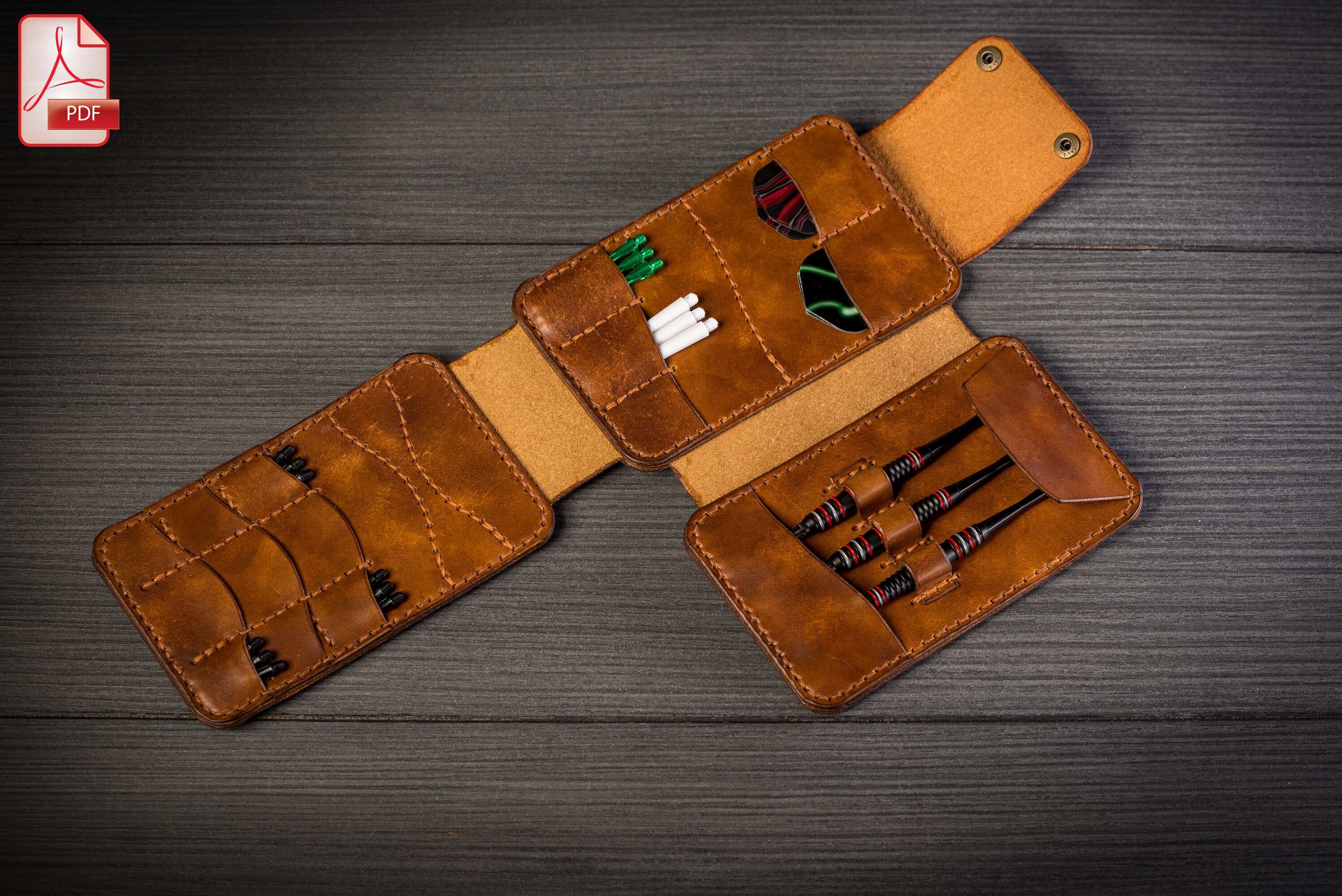 Leather PDF Pattern for Dart Case PDF Pattern for Dart Etsy Canada