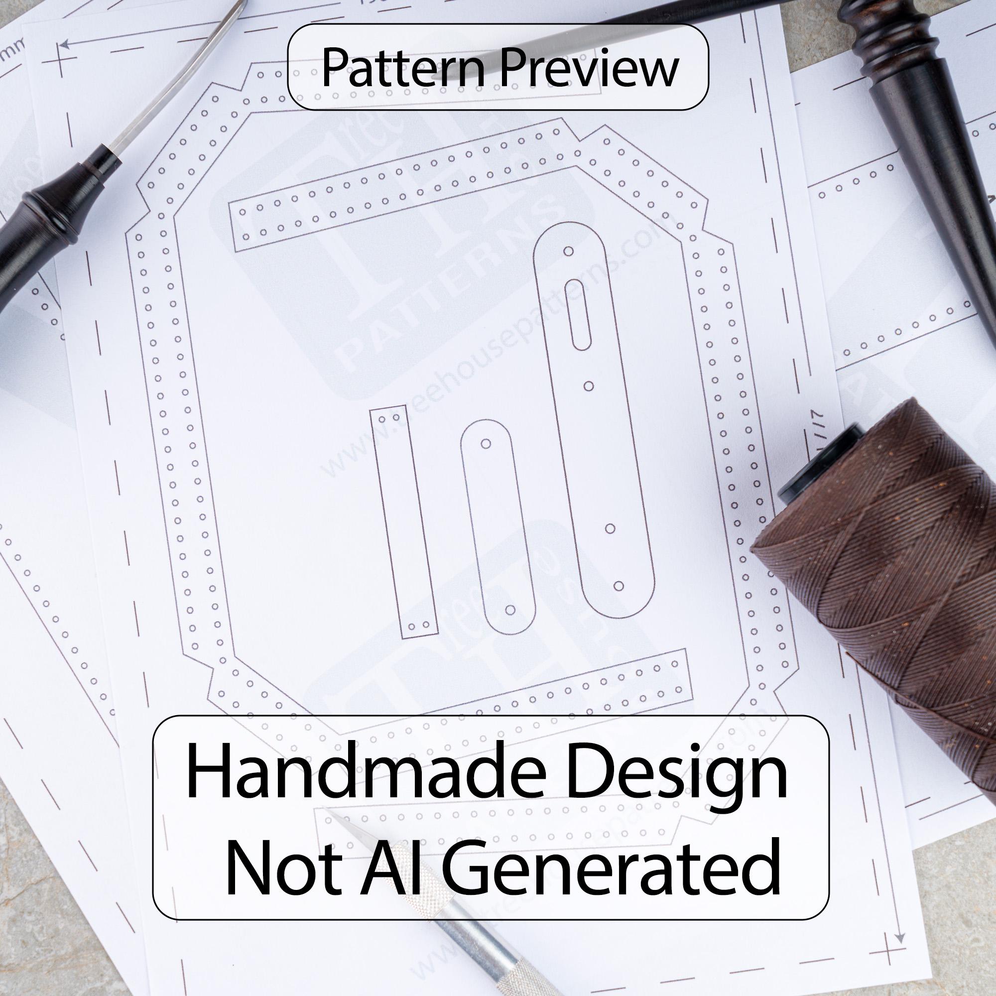 Leather Purse Pattern PDF, Handbag Pattern, Small Bag Template - Etsy ...