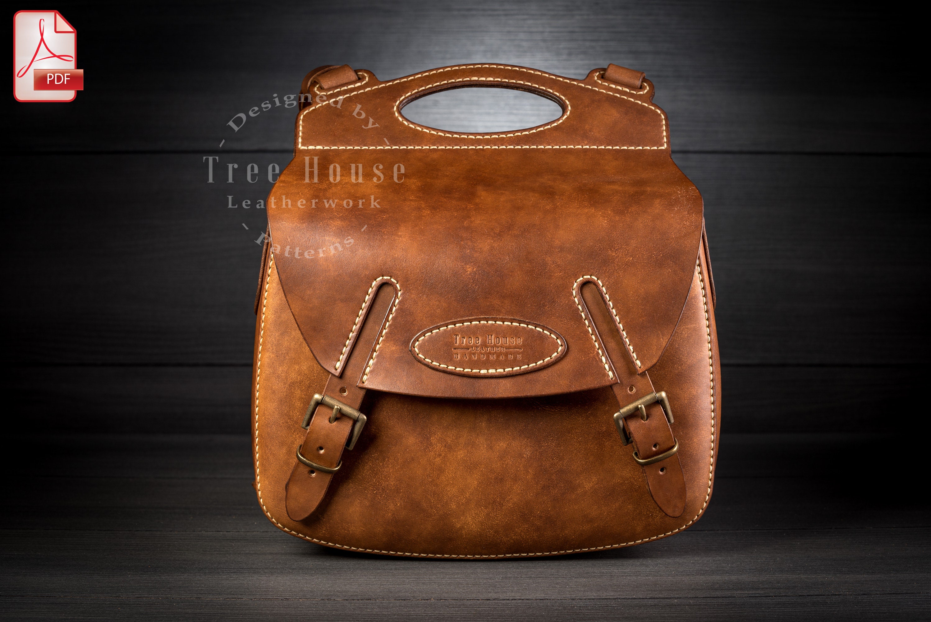 Leather PDF Pattern for Backpack Digital Pattern for Etsy Canada