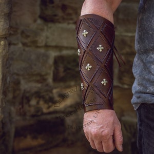 Medieval Arm Guard Leather Pattern PDF, Archery Guard Pattern - Etsy