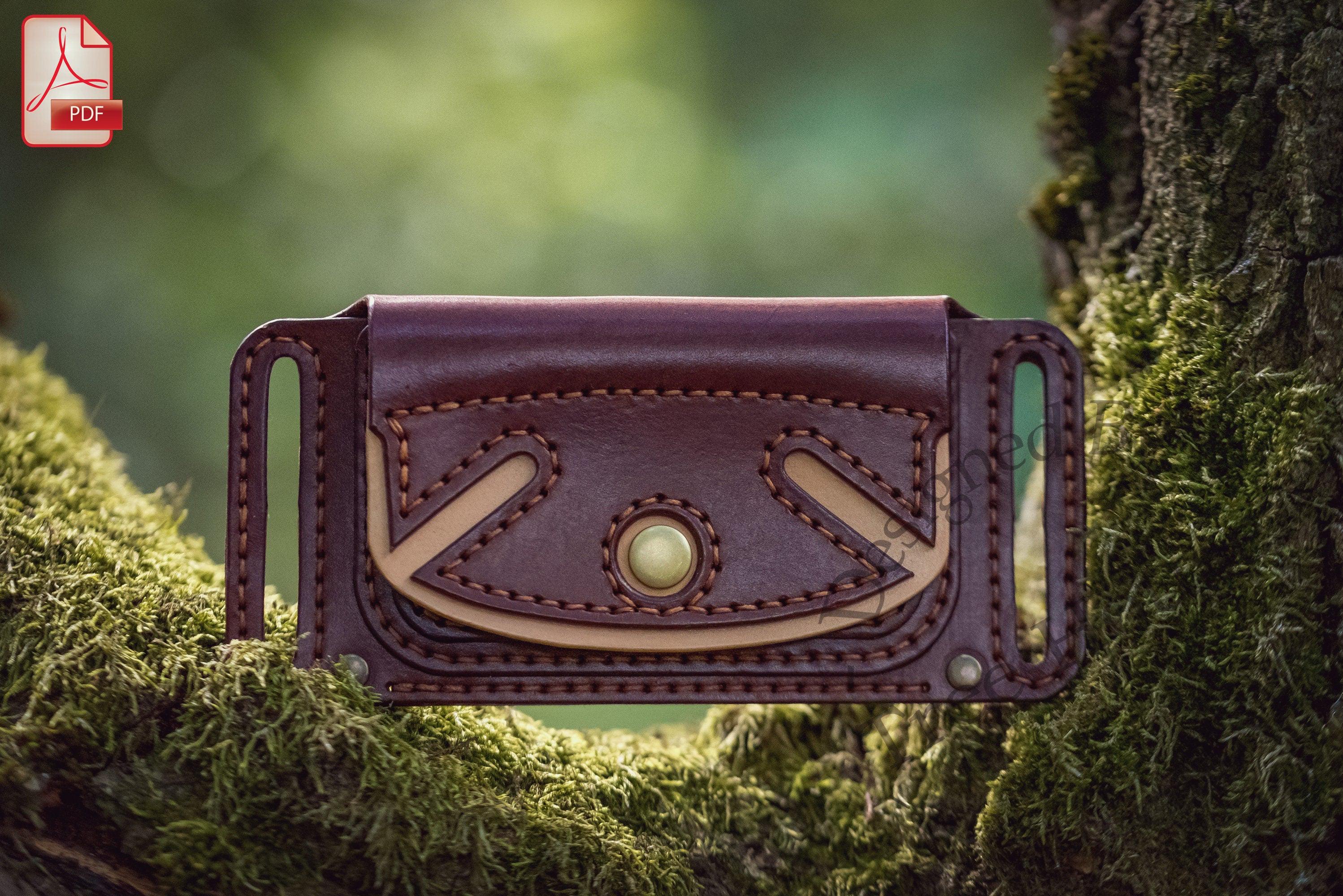 Belt Wallet Set of Two Leather Pattern PDF - Etsy