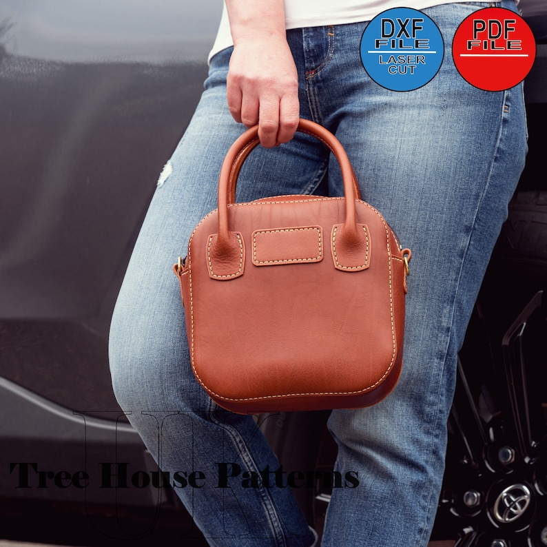 Leather Bag Pattern PDF DXF- Handbag Template - Etsy Australia
