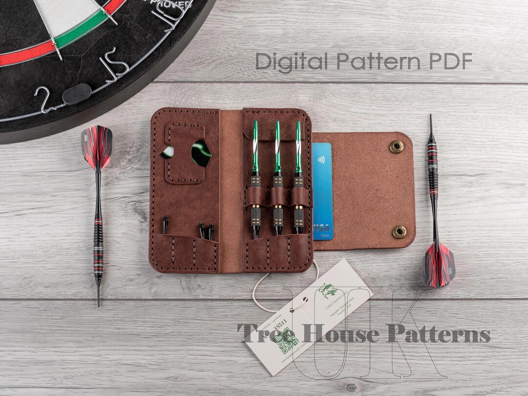 Leather PDF Pattern for Dart Case Digital Pattern for Darts Etsy UK