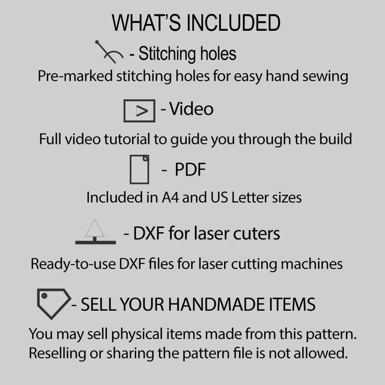 Leather Tote Bag Pattern PDF & DXF, Boho Shoulder Bag Template - Etsy