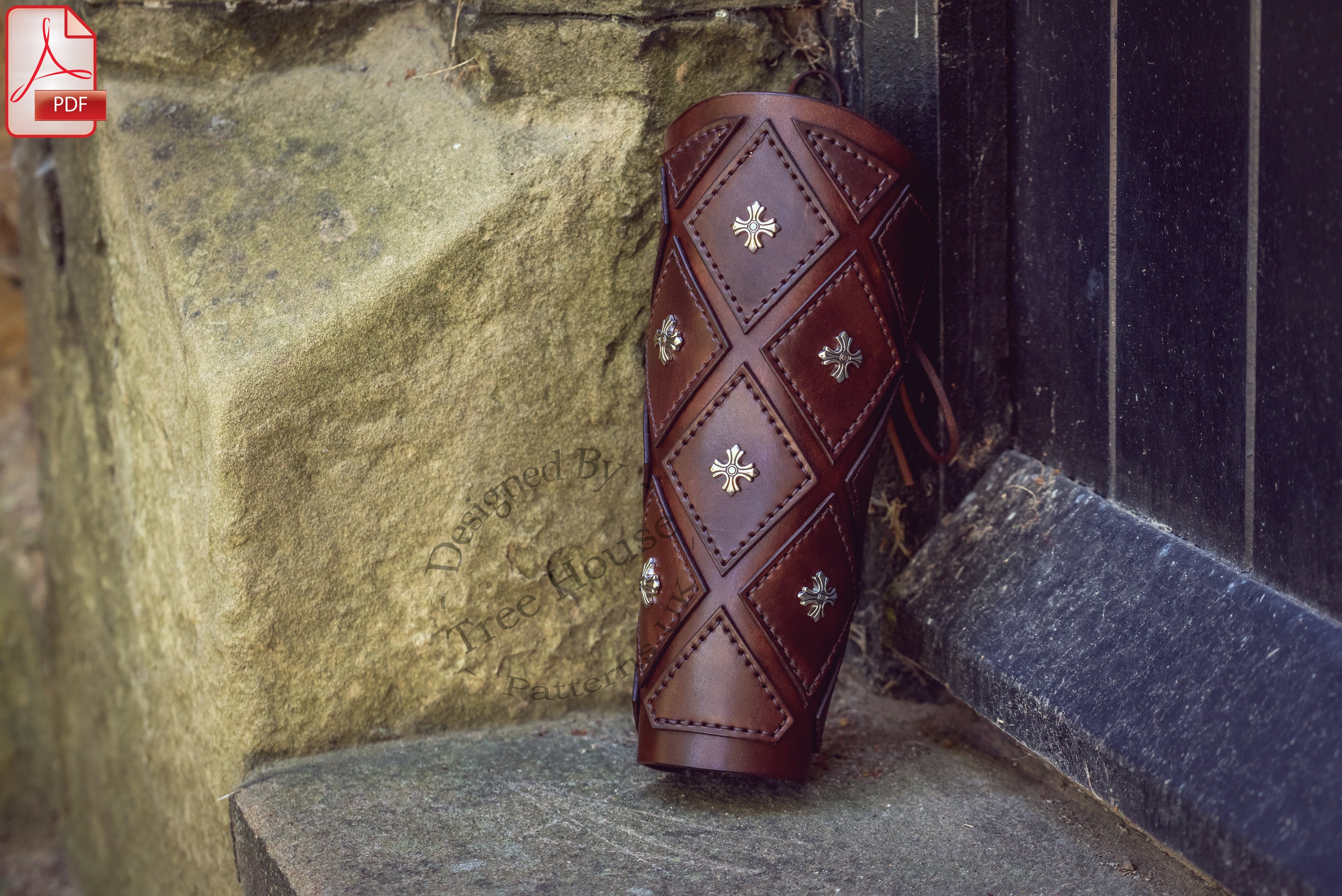 Medieval Leather Arm Guard Pattern: King Arthur Archery Design (PDF) - Etsy