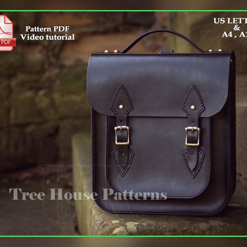 Backpack Pattern PDF for Leather Craft PDF Template for Etsy