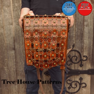 Leather Pattern PDF, DXF for Medieval Style Men's Shoulder Bag - Etsy