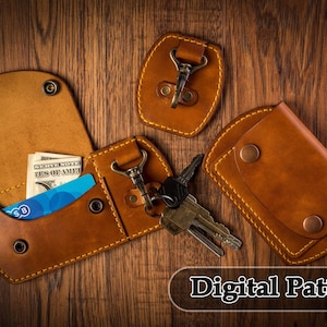 Patrón de cuero para carteras de cinturón (PDF)