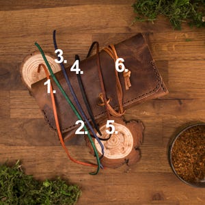 Leather Tobacco Pouch Pattern: Easy Hand Stitch PDF image 13