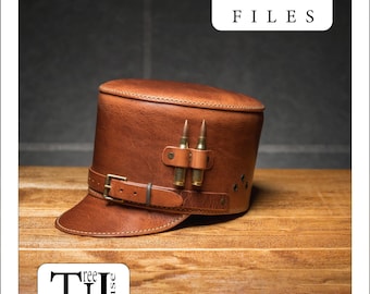 Leather Kepi Hat Pattern: Military Cap PDF (5 Sizes)