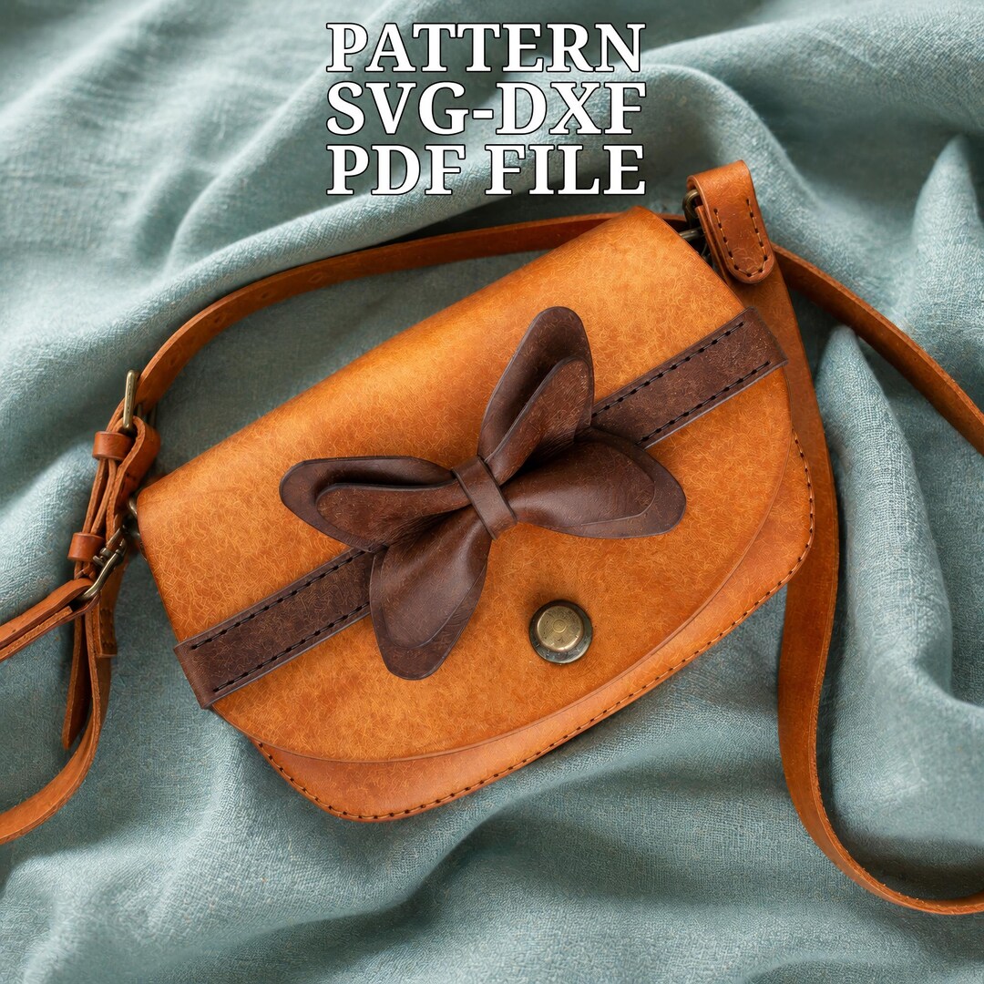 Leather Bag Pattern PDF, Crossbody Bag Template, SVG DXF - Etsy