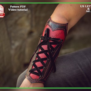 Gothic arm guard leather pattern PDF